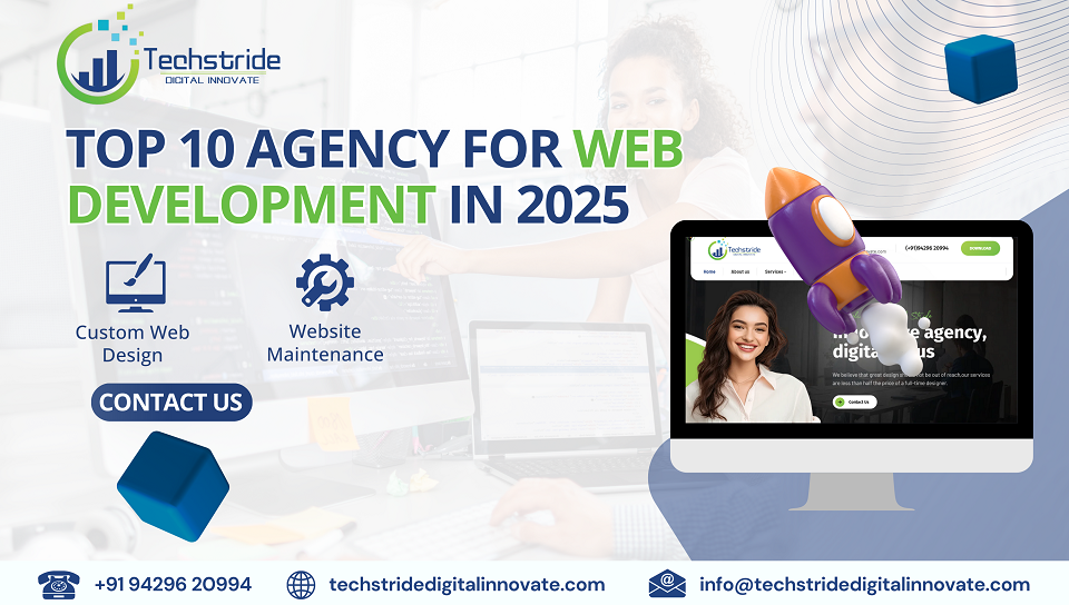 top 10 agency for web development in 2025 india