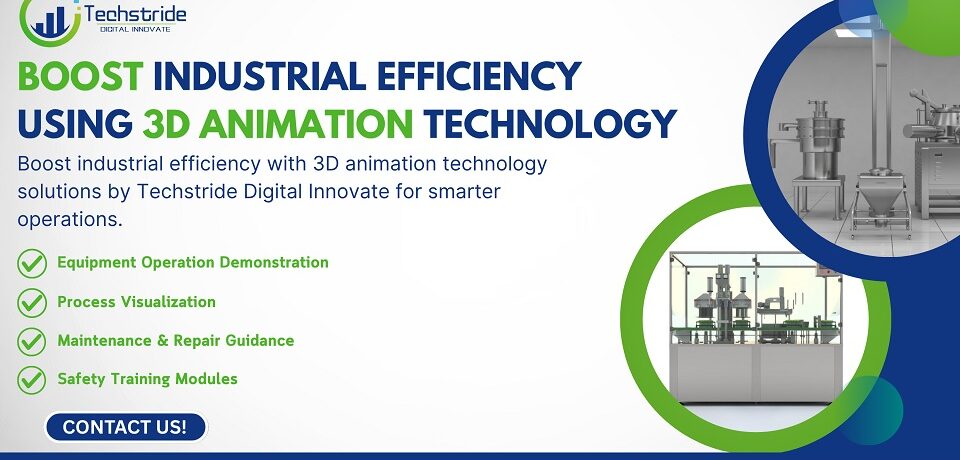 boost industrial efficiency using 3d animation technology